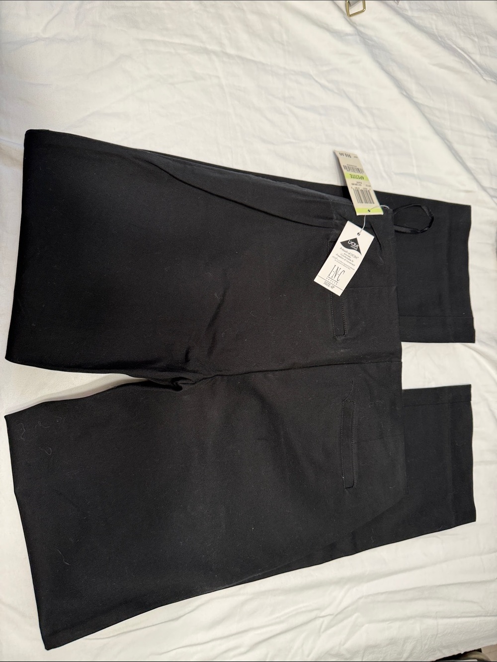 INC International Concepts Black Straight-Leg Women’s Pants